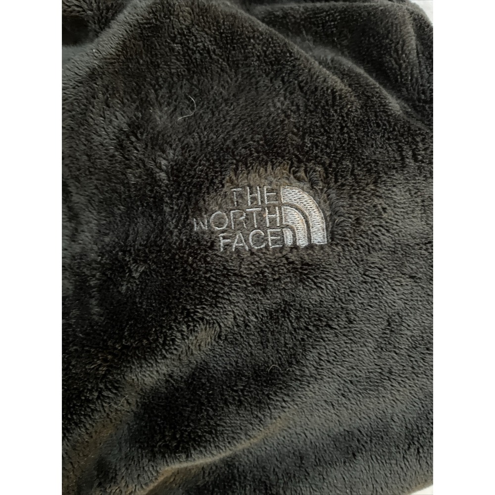 The North Face Womens Heavy Reversible‎ Sweatshirt Jacket L Plush Black Spring - Picture 5 of 6